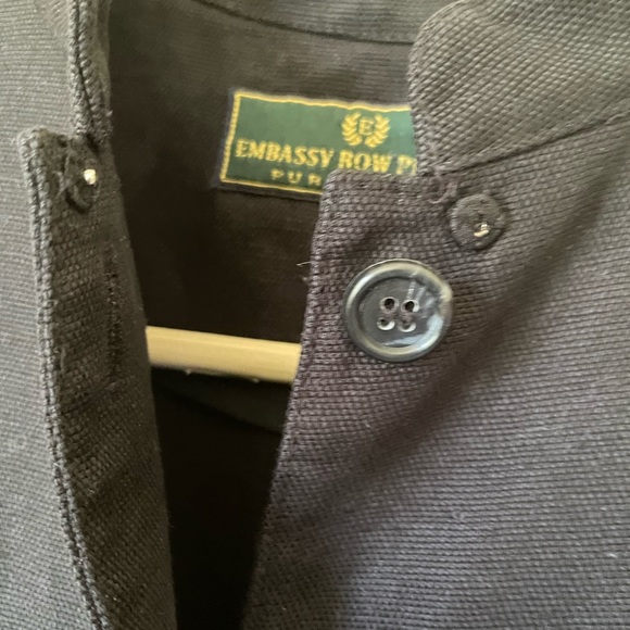 100% LINEN MIDI DRESS IN BLACK SIZE 8 PETITE BY EMBASSY ROW PETITES - Picture 5 of 7